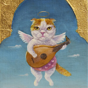 油絵 のおすすめ作品・人気作家 猫 天使 Ange Blanc インテリア絵画 アート
