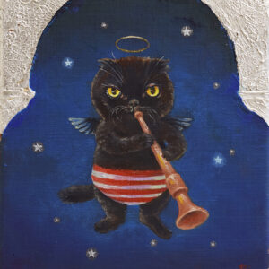 油絵 のおすすめ作品・人気作家 猫天使 Ange Noir インテリア絵画 アート