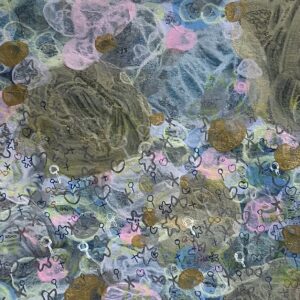 アクリル画 のおすすめ作品・人気作家 ピンク 光 抽象 白 hope Milky Smile インテリア グレー ゴールド シルバー 優しい 夢 平和 幸せ 水色 癒し 青 【 silent music is lovely eve 】 インテリア絵画 アート