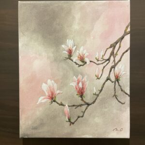 アクリル画 のおすすめ作品・人気作家 マグノリア木蓮春早春陽光花木蕾光陽光 マグノリア インテリア絵画 アート