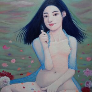 油絵 のおすすめ作品・人気作家 現代アート，ポップアート，油彩画，女性，薔薇，愛， Key of the Life インテリア絵画 アート