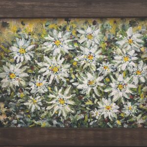 手描きイラスト のおすすめ作品・人気作家 花イラスト エーデルワイス インテリア絵画 アート