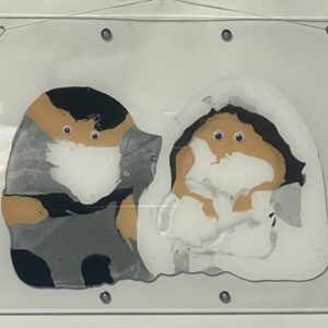 絵画 のおすすめ作品・人気作家 アクリル 人物 かわいい けったい ウェディング デカルコマニー 新婦 新郎 現代アート 結婚式 しんろうしんぷ インテリア絵画 アート