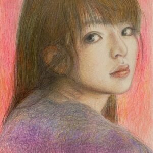 手描きイラスト のおすすめ作品・人気作家 ピンク 女性  可愛い 女の子 少女 美人画 美少女 ゆめみる瞳 インテリア絵画 アート