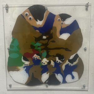 絵画 のおすすめ作品・人気作家 アクリル 人物 かわいい けったい だんじり デカルコマニー 壇尻 山車 現代アート 祭 だんじり インテリア絵画 アート