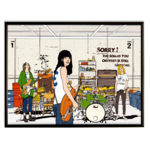 イラスト のおすすめ作品・人気作家 イラスト インテリア カラフル Sorry, Your Rebellion Is Still Loading No.277 インテリア絵画 アート