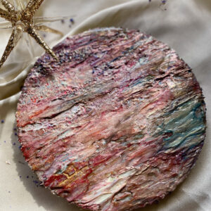 アクリル画 のおすすめ作品・人気作家 ミクストメディア 赤 アクリル絵画 オレンジ 紫 青 夜を呼ぶ インテリア絵画 アート