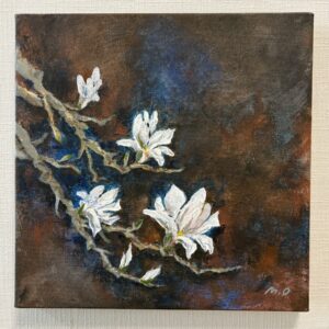 アクリル画 のおすすめ作品・人気作家 木蓮白木蓮ハクモクレンマグノリア春早春白春の花 白木蓮 インテリア絵画 アート