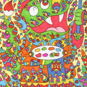 絵画 のおすすめ作品・人気作家 ペン アーティスト アート インテリア ドラゴン ベレー帽 竜 筆 絵 絵画 龍 アーティストの竜 インテリア絵画 アート