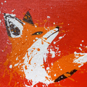 アクリル画 のおすすめ作品・人気作家 動物狐カラフルポップアート キツネ インテリア絵画 アート