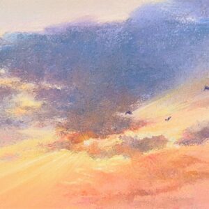 パステル画 のおすすめ作品・人気作家 海夕日空黄色 Sky No.75 インテリア絵画 アート
