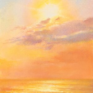 パステル画 のおすすめ作品・人気作家 海朝日空黄色 Sky No.76 インテリア絵画 アート