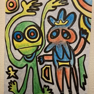 手描きイラスト のおすすめ作品・人気作家  仲良し宇宙 インテリア絵画 アート