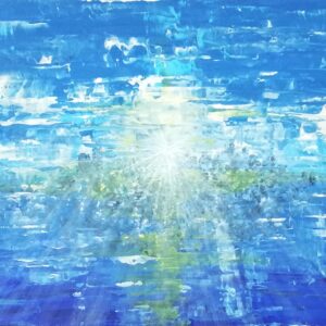 アクリル画 のおすすめ作品・人気作家 朝陽太陽街都市海 夜明けの重奏 インテリア絵画 アート