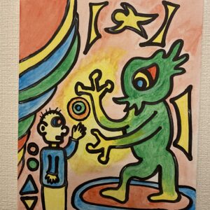 手描きイラスト のおすすめ作品・人気作家  未知との遭遇 インテリア絵画 アート