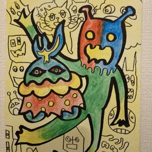 手描きイラスト のおすすめ作品・人気作家  宇宙コンビ インテリア絵画 アート