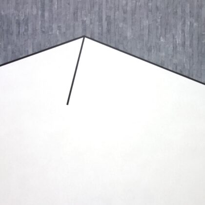 アクリル画 のおすすめ作品・人気作家 イラスト モノクロ 抽象 アクリル絵具 ボール紙 図形 空想 雪 風景 【在庫あり】SNOW インテリア絵画 アート