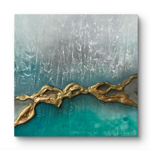 絵画 のおすすめ作品・人気作家 ゴールド　ミクストメディア　 城壁の一部 インテリア絵画 アート