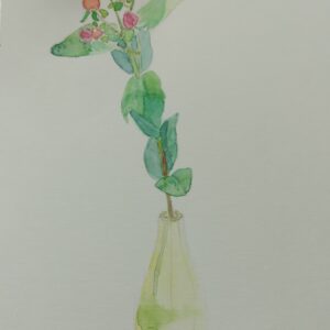 水彩画 のおすすめ作品・人気作家 自然 花 冬 実 水彩 冬の実(ヒペリカム) インテリア絵画 アート