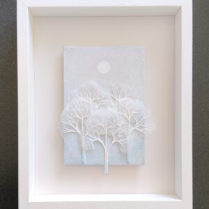 彫刻 レリーフ 立体アート のおすすめ作品・人気作家 森 白 冬 景色 風景 静かな光 インテリア絵画 アート