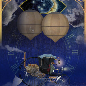 デジタルイラスト のおすすめ作品・人気作家 スチームパンク 月影の円舞曲（ワルツ） インテリア絵画 アート