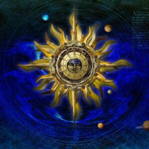 デジタルイラスト のおすすめ作品・人気作家 宇宙 スチームパンク 太陽 惑星 好都合に未完成な宇宙 インテリア絵画 アート