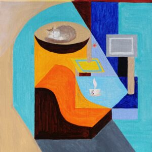 油絵 のおすすめ作品・人気作家 抽象 抽象画 猫 キャットタワー インテリア絵画 アート