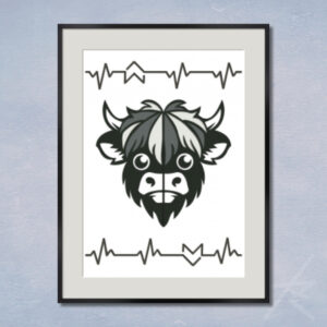 デジタルイラスト のおすすめ作品・人気作家 モノクロ 動物 デジタルアート 切り絵 幾何学 生命 貼り絵 彩命 -SHIN- 2 インテリア絵画 アート