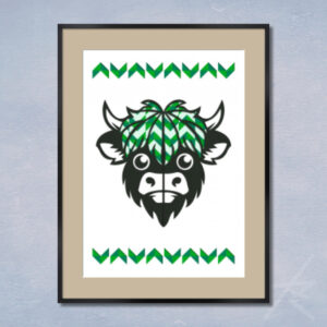 デジタルイラスト のおすすめ作品・人気作家 動物 緑 カラフル デジタルアート 切り絵 幾何学 生命 貼り絵 彩命 -DOU- 2 インテリア絵画 アート