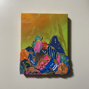 絵画 のおすすめ作品・人気作家 日暮れ時，夕方，不思議，カラフル，街並み，街，風景画 HIGUREDOKI インテリア絵画 アート