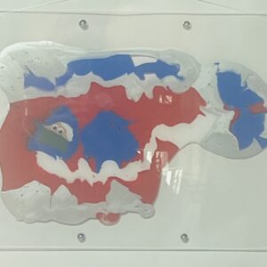 絵画 のおすすめ作品・人気作家 アクリル かわいい けったい デカルコマニー ヘリコプター 乗り物 操縦士 現代アート 航空機 ヘリコプター インテリア絵画 アート