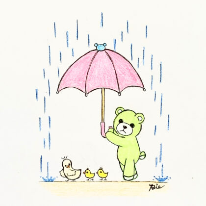 手描きイラスト のおすすめ作品・人気作家 イラスト くま おさんぽ インテリア絵画 アート