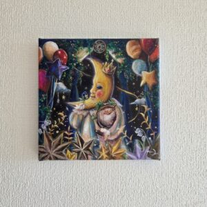 アクリル画 のおすすめ作品・人気作家 夜空，ファンタジー，月，ノスタルジック あなたを想い君を想う インテリア絵画 アート