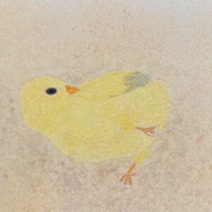 日本画 のおすすめ作品・人気作家 鳥 黄色 ひよこ 生物画 ごろん インテリア絵画 アート
