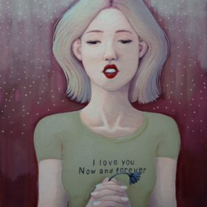 油絵 のおすすめ作品・人気作家 現代アート，ポップアート，油彩画，女性，永遠，枯れた花，諸行無常， Eternity インテリア絵画 アート