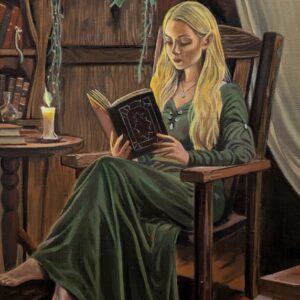 油絵 のおすすめ作品・人気作家 油絵 art oilpainting 女 絵画 肖像 ｴﾙﾌ 琥珀色の静寂 インテリア絵画 アート