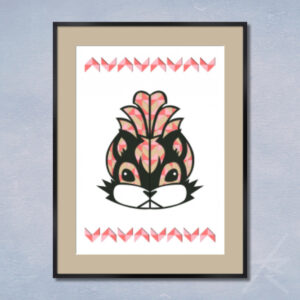 デジタルイラスト のおすすめ作品・人気作家 ピンク 動物 カラフル デジタルアート 切り絵 幾何学 生命 貼り絵 彩命 -DOU- 5 インテリア絵画 アート