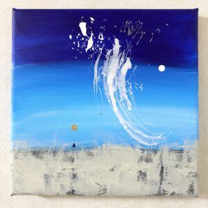 アクリル画 のおすすめ作品・人気作家 抽象画 アクリル画 ブルー 心象風景 風景画 おもう インテリア絵画 アート