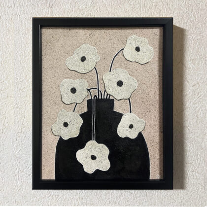 絵画 のおすすめ作品・人気作家 花ピンクブラック PINK&BLACK インテリア絵画 アート