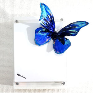 彫刻 レリーフ 立体アート のおすすめ作品・人気作家 立体 contemporary コンテンポラリーアート トカゲ ポップアート 彫刻 昆虫 蝶々 青い蝶々は隅にとまる インテリア絵画 アート