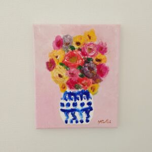 油絵 のおすすめ作品・人気作家 油絵 花 花瓶 花瓶の花 静かな午後 05 インテリア絵画 アート