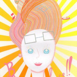 絵画 のおすすめ作品・人気作家 アクリルガッシュ 黄色 アクリル画 イエロー Bonne chance! インテリア絵画 アート