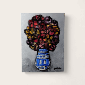 油絵 のおすすめ作品・人気作家 油絵 花 花瓶 sikkoku  3 インテリア絵画 アート