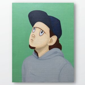 絵画 のおすすめ作品・人気作家 アクリル 緑 インテリア キャラクター グリーン ストリート ファインアート ポップアート 人 人物画 現代アート Untitled インテリア絵画 アート