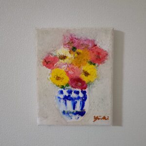 油絵 のおすすめ作品・人気作家 油絵 花 花瓶 花瓶の花  静かな午後 08 インテリア絵画 アート