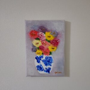 油絵 のおすすめ作品・人気作家 油絵 花 花瓶 花瓶の花  静かな午後  09 インテリア絵画 アート