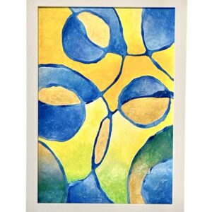 アクリル画 のおすすめ作品・人気作家 抽象画 グリーン ブルー インテリアアート Untitled #01 インテリア絵画 アート