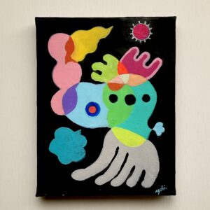 アクリル画 のおすすめ作品・人気作家 抽象画 アクリル絵画 カラフル 小さい絵 Untitled インテリア絵画 アート