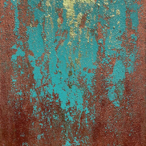 アクリル画 のおすすめ作品・人気作家 抽象 緑 エメラルド テクスチャアート メタリック 金 探求 インテリア絵画 アート