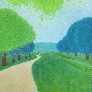 アクリル画 のおすすめ作品・人気作家 森 緑 自然 エメラルド ターコイズ 山 川 青 風景画 散歩道 インテリア絵画 アート